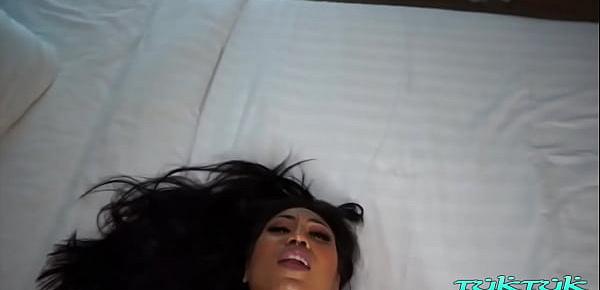  Horny Thai sex star Fernie wastes no time getting that dick